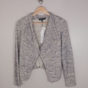 Generation Love Metallic Knit Cotton Blend‎ Career Blazer Jacket Size XS New